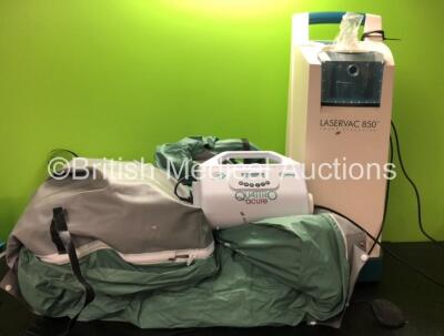 Mixed Lot Including 1 x Laservac 850 Smoke Evacuation Unit (Powers Up) 1 x Talley Quattro Acute Pump with 1 x Mattress (Powers Up) *SN 650230, QAS26625*