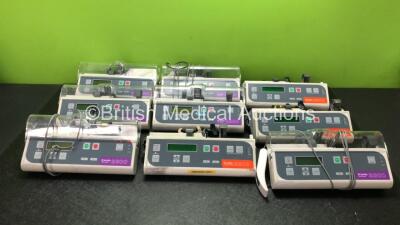 Job Lot Including 6 x Graseby 3300 PCA Pumps (3 Power Up, 2 with Fault, 3 No Power) 3 x Graseby 3200 Syringe Pumps (All Power Up, 1 with Error)