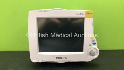 Philips IntelliVue MP30 Patient Monitor with Printer Options *Mfd 2008* (Untested Due to Damaged Power Port-See Photos)