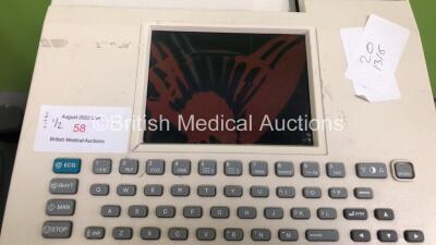 1 x Spacelabs Burdick Eclipse 850 ECG Machine with 10 Lead ECG Leads (Cracked Screen - No Power) and 1 x EZEM Proto CO2L Colon Insufflator on Stand (Powers Up) - 3