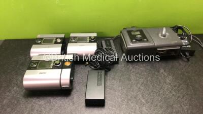 Job Lot Including 1 x Philips Respironics BiPAP ST Unit with 1 x System One Humidifier Unit and 2 x AC Power Supplies (Powers Up with Loose Dial-See Photo) 1 x ResMed S9 Auto Set CPAP Unit (Powers Up) 1 x ResMed S9 AutoSet CS-A CPAP Unit (Powers Up) 1 x R