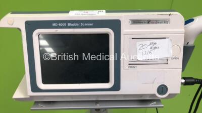 Mediwatch MD-6000 Bladder Scanner Version 1.1 on Stand with 1 x Transducer/Probe (No Power) - 2