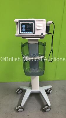 Mediwatch MD-6000 Bladder Scanner Version 1.1 on Stand with 1 x Transducer/Probe (Powers Up-Damage to Probe Handle-See Photo)