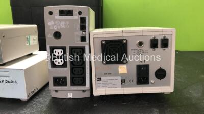 Mixed Lot Including 1 x APC 800 Backup UPS Unit (No Power) 1 x Transport Carry Case, 1 x Verathon BVI 3000 Bladder Scanner with 1 x Battery and 1 x Transducer / Probe (Powers Up) 1 x Hewlett Packard 1FS Pump (Powers Up) 1 x Stuart Scientific SM1 Magnetic - 6