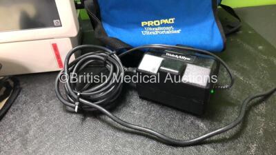 Mixed Lot Including 2 x Shielding Lead X Ray Aprons, 1 x Welch Allyn Propaq CS Patient Monitor Including ECG, SpO2, CO2, P1, P2, T1, T2 and NIBP Options with 1 x AC Power Supply (Powers Up with Blank Screen and Alarm ) *SN GA102208, 06081009* - 3