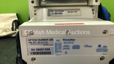 Mixed Lot Including 2 x Shielding Lead X Ray Aprons, 1 x Welch Allyn Propaq CS Patient Monitor Including ECG, SpO2, CO2, P1, P2, T1, T2 and NIBP Options with 1 x AC Power Supply (Powers Up with Blank Screen and Alarm ) *SN GA102208, 06081009* - 5