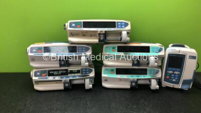 Job Lot Including 1 x Carefusion Alaris CC Pump (No Power) 1 x Cardinal Health Alaris CC Pump (Powers Up with Service Required Message) 2 x Carefusion Alaris PK Pumps (Both No Power) 1 x Asena CC Pump (No Power) 1 x Alaris GP Plus Pump (Powers Up with Ala