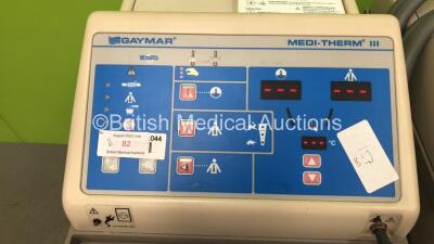 2 x Gaymar Medi-Therm III Units (Both Power Up with 1 x Damaged Power Cable - See Photo) *S/N - 3