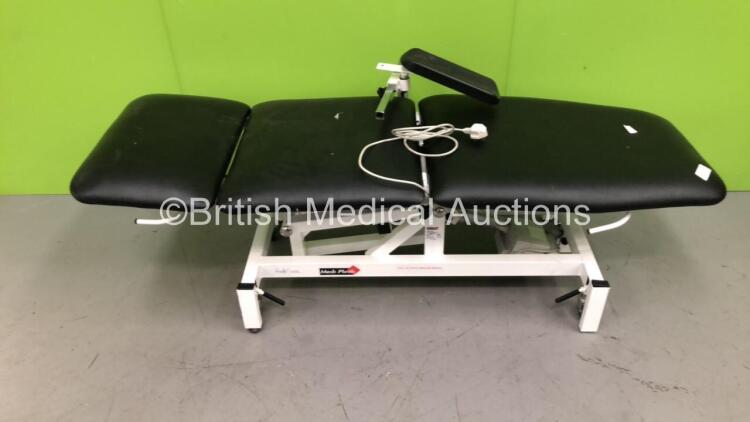 Medi-Plinth Electric Patient Examination Couch (Unable to Power Test Due to No Controller - Rips in Cushion - See Pictures)