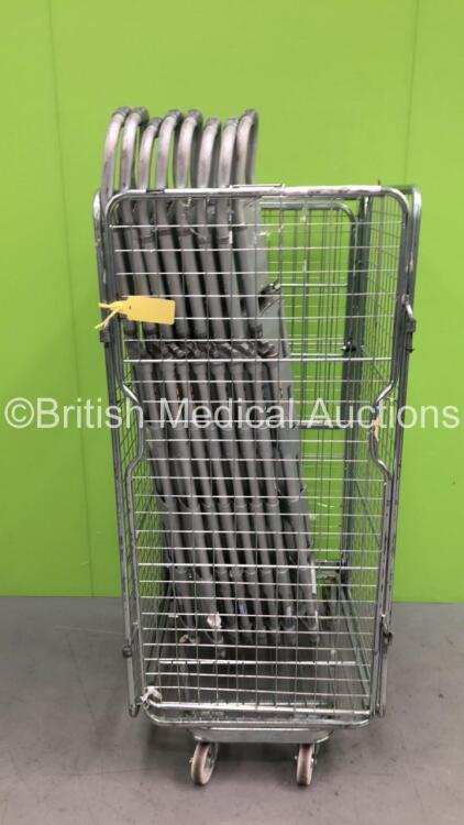 8 x Aluminium Scoop Stretchers (Cage Not Included) *S/N NA*