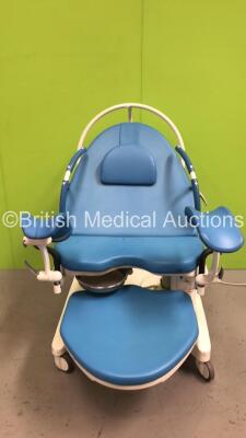 BorCad PPA-AB36 Birthing Bed with Controller, Stirrups and Attachments (Powers Up)