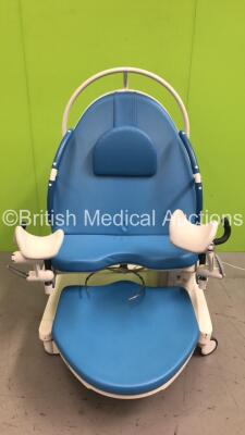 BorCad PPA-AB36 Birthing Bed with Controller, Stirrups and Attachments (Powers Up)