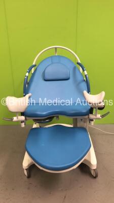 BorCad PPA-AB36 Birthing Bed with Controller, Stirrups and Attachments (Powers Up)