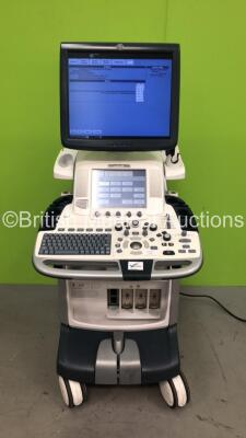 GE Logiq E9 Flat Screen Ultrasound Scanner Model 5205000-4 *S/N 104280US3* **Mfd 2011** Software Version R3.1.3 (Powers Up) ***IR452*