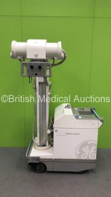 GE AMX 4 Plus IEC Mobile X-Ray Model No 2275938 (Powers Up with Key - Key Included) *S/N 999021WK9* **Mfd 05/2005**