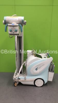 Shimadzu MobileDaRt Evolution Mobile X-Ray with Canon Lanmix CXDi-55C Detector (Powers Up with Error - See Pictures - Key Included -) *S/N 0162S61403* **Mfd 09/2009*