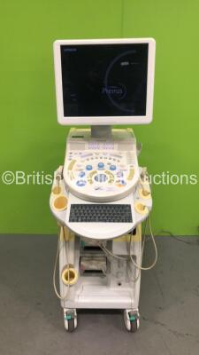 Hitachi Hi-Vision Preirus Flat Screen Ultrasound Scanner *S/N KE14096207* **Mfd 2012** Software Version V03-53 Step 3.5 with 2 x Transducers / Probes (EUP-L73S *Mfd 06/2012* and EUP-C715 *Mfd 05/2014*) (Powers Up) ***IR560***