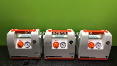 3 x Medel Group Quick Clear Rescue Ref 90818UK Suction Units with 1 x Power Supply (All Power Up, 2 x Slight Damage to Casing - See Photos) *SN 002550 / 002558 / 002540*