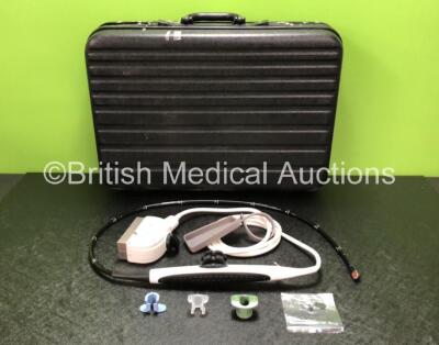 GE 6Tc Ultrasound Transducer / Probe *Mfd - 02/2014* in Case (Untested, Damaged Case Lock - See Photos) *SN 93805*