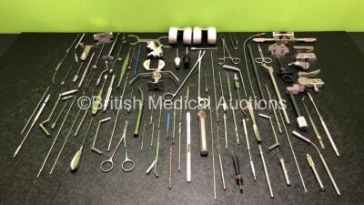 Job Lot Including Various Surgical Instruments and Drill Attachments