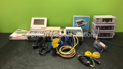 Mixed Lot Including 1 x EMS Medi Link Model 70C Control Module with 1 x Transducer / Probe and 1 x User Manual (Powers Up) 1 x EMS Model 69 Suction Unit with 4 x Attachments and 1 x User Manual (Powers Up) 1 x Nellcor N-550 Pulse Oximeter (Powers Up) 2 x