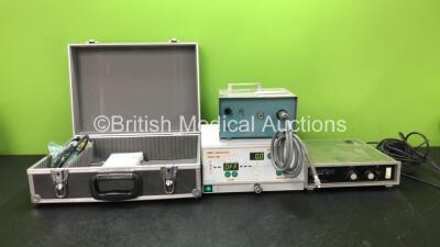 Mixed Lot Including 1 x Stahl Endoscopy High-Flow 30 C02 Insufflator in Carry Case (Powers Up) 1 x Miscellaneous Light Source Unit with 1 x Light Source Cable (Powers Up) 1 x Schilling Signomat S2 Unit (No Power)