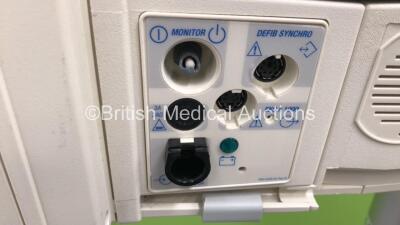 1 x Welch Allyn ProPaq CS Patient Monitor on Stand and 2 x Welch Allyn 6000 Series Vital Signs Monitors on Stands (All Power Up) - 6