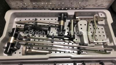 2 x Zimmer Tibial Instruments Trays (Both Incomplete) - 3