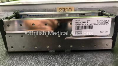 2 x Zimmer Tibial Instruments Trays (Both Incomplete) - 7