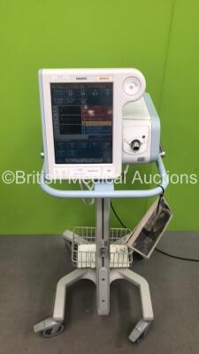 Philips Respironics V60 Ventilator on Stand Software Version 2.30 - Total Power On Hours 21692 (Powers Up)