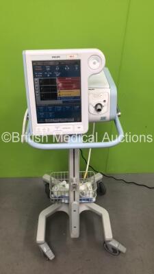 Philips Respironics V60 Ventilator on Stand Software Version 2.30 - Total Power On Hours 22532 (Powers Up)