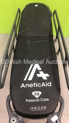 Anetic Aid QA3 Hydraulic Patient Trolley with Mattress (Hydraulics Removed) - 3