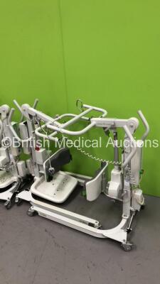 4 x Liko Sabina II Electric Patient Hoists with Batteries and Controllers *Stock Photo Used* - 4