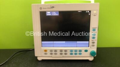 Datex Ohmeda Compact Anaesthesia Monitor *Mfd - 02/2008* with 1 x GE E-RESTN Multiparameter Module with SPO2, T1-T2, NIBP and ECG Options *Mfd - 01/2008* (Powers Up with SRAM Error) - 2