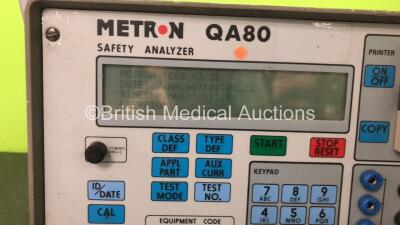 Metron QA-80 Safety Analyzer Software Version V3.3E (Powers Up) - 2