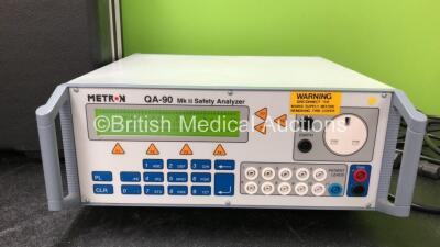 Metron QA-90 Safety Analyzer Software Version 3.00 In Carry Case (Powers Up when Tested with Stock Power Supply-Power Supply Not Included) - 2