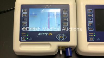 4 x B & D Electromedical Nippy 3+ Ventilators (All Power Up) *GL* - 5