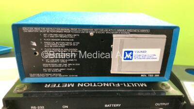 Mixed Lot Including 1 x Metron QA-1280A Oscillometric / Auscultatory NIBP Analyzer, 1 x Seiko DPU411 Thermal Printer, 1 x RMI 240A Multi Function Meter, 1 x Precision Acoustics Power Meter, 1 x Teledyne TED 200 Percent 02 Analyzer and 1 x Datex Ohmeda 390 - 5