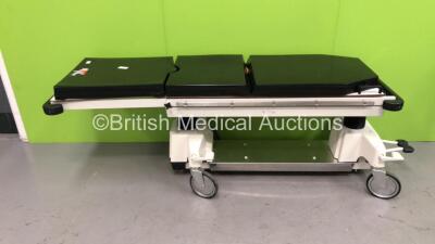 Huntleigh Nesbit Evans Hydraulic Patient Trolley with Mattress (Hydraulics Tested Working)