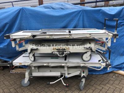 5 x Huntleigh Lifeguard Hydraulic Patient Trolleys (2 in Picture 5 x Included)