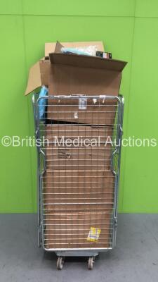 Cage of Mixed Consumables Including Sterile Isolation Gowns, Sterile Transfer Sets and Face Masks (Cage Not Included - Out of Date)