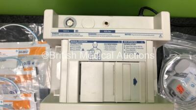 Job Lot Including 1 x Philips Heartstart XL Smart Biphasic Defibrillator with ECG and Printer Options (Powers Up) 6 x Mindray Electrode Packs *All in Date* and 3 x Mindray Pads Cables - 3