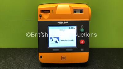 Physio Control Lifepak 1000 Defibrillator *Mfd 2020* (Powers Up with Stock Battery, Battery Not Included) *SN 48702221*