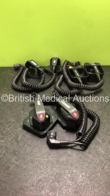 Job Lot of Defibrillator Hard Paddles Including 1 x Medtronic 3006567-007 Defibrillator Hard Paddles, 1 x Medtronic 3006567-04 Defibrillator Hard Paddles, and 1 x Medtronic 3006567-005 Defibrillator Hard Paddles *1 Missing Paddle Plate-See Photo*