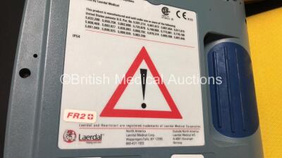 2 x Laerdal Heartstart FR2 Defibrillators in Carry Bags with 3 x Philips M3863A Batteries and 5 x Electrode Packs *3 x Expired* (Both Power Up and Pass Self Tests) **SN 1002073519 / 1002073515** - 9