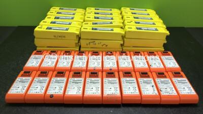 Job Lot Including 43 x Cardiac Science PowerHeart AED G3 Batteries and 20 x Cardiac Science PowerHeart G5 Batteries (All Untested)