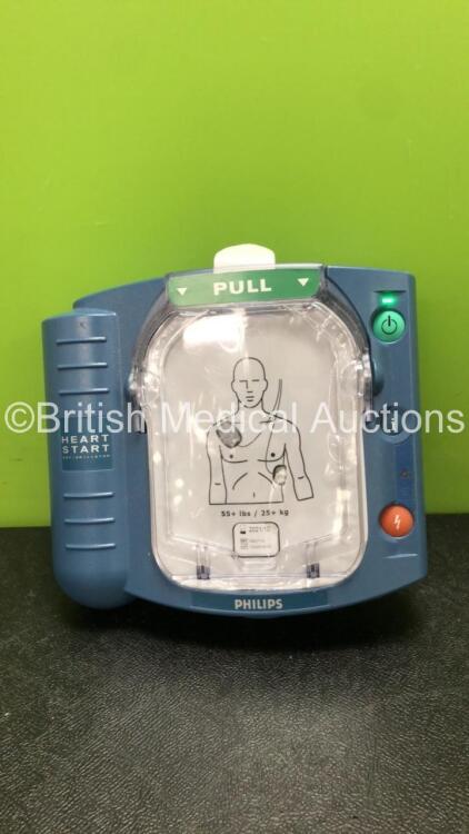 Philips HS1 Heartstart Defibrillator with 1 x Philips Ref M5070A Battery *Install Date 02-2024* (Powers Up) *SN A08C02023*