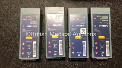 2 x Laerdal Heartstart FR2+ Defibrillators with 4 x Philips M3863A Batteries *Install Dates 07-2021, 11-2023, 12-2015, 04-2020* In 2 x Carry Bags (Both Power Up and Pass Self Tests) *SN 0307227573, 0207226092* - 4