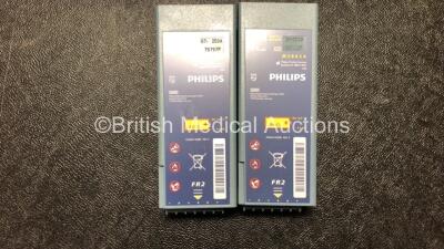 1 x Laerdal Heartstart FR2+ Defibrillator and 1 x Laerdal Heartstart FR2 Defibrillator with 2 x Philips M3863A Batteries *Install Dates 07-2024, 09-2025* In Carry Bags (Both Power Up and Pass Self Tests) *SN 1002073572, 0207226062* - 4