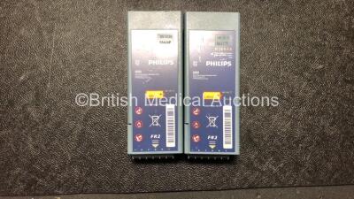 2 x Philips Heartstart FR2+ Defibrillators with 2 x Philips M3863A Batteries *Install Dates 05-2020, 08-2020* In 2 x Carry Bags (Both Power Up and Pass Self Tests) *SN 1110990929, 1011890751* - 4